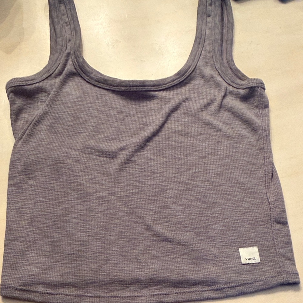 Vuori Heathered Gray Women's Tank Top